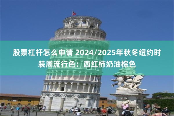 股票杠杆怎么申请 2024/2025年秋冬纽约时装周流行色：西红柿奶油棕色