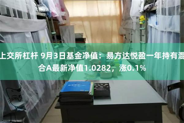 上交所杠杆 9月3日基金净值：易方达悦盈一年持有混合A最新净值1.0282，涨0.1%